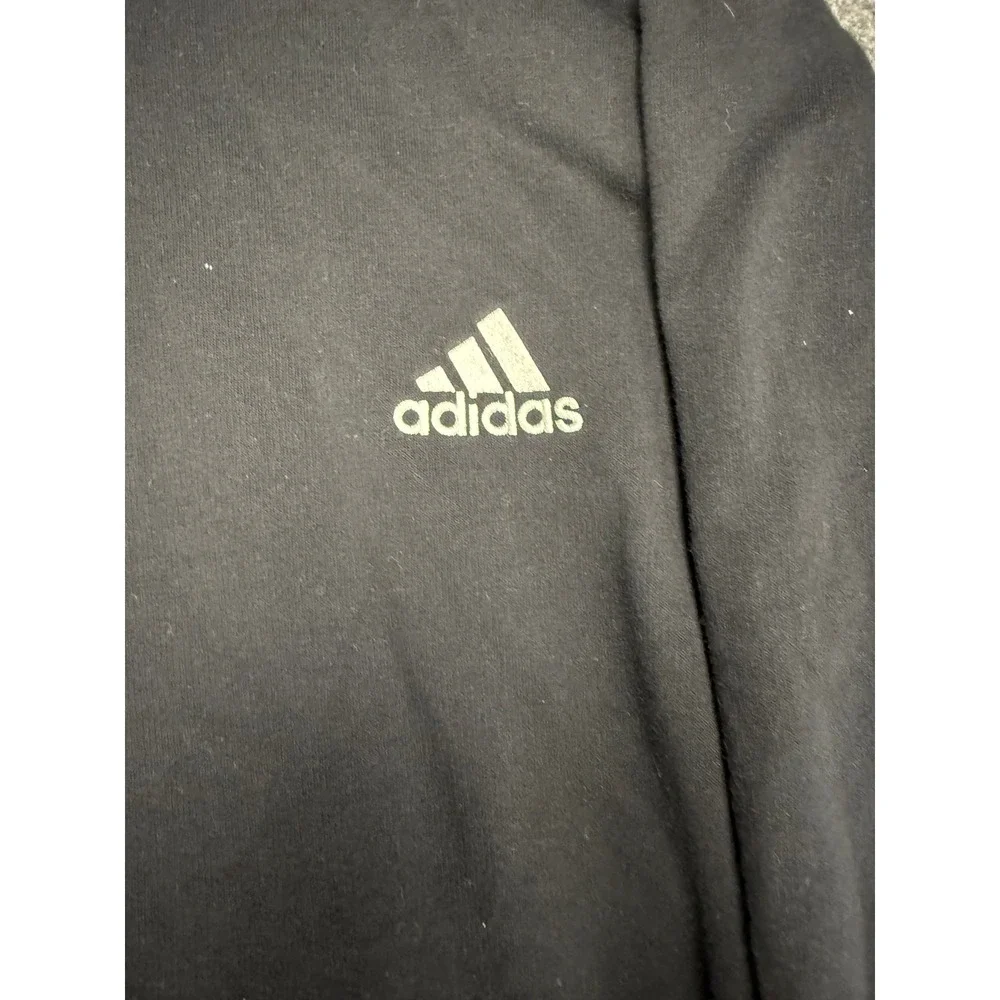 Adidas Mens Black Hoodie Sweatshirt‎ Pullover Athleisure Casual XL 4XO
